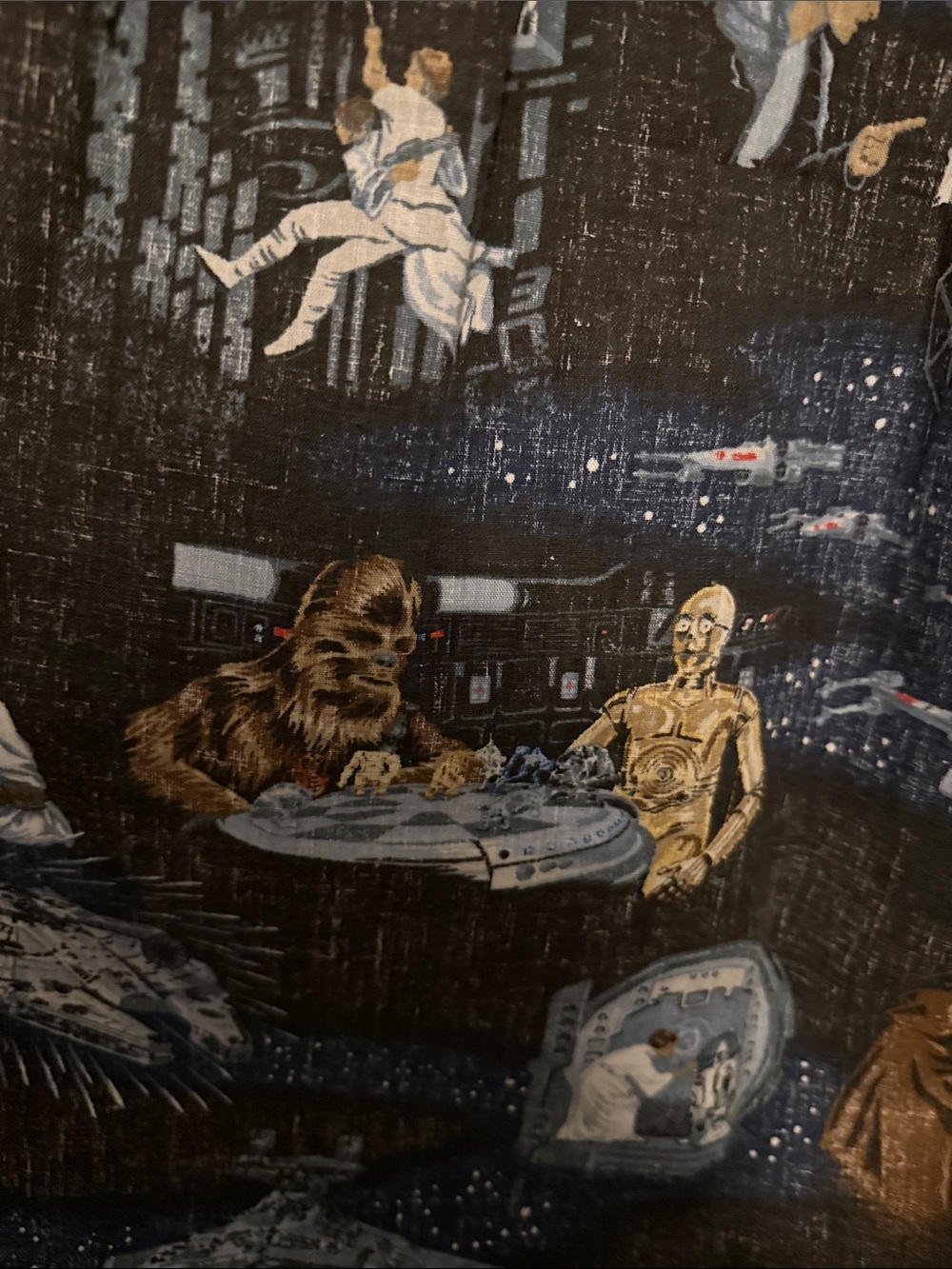 Star Wars Reyn Spooner Black Graphic Short-Sleeve Button-Up Shirt - Picture 7 of 8